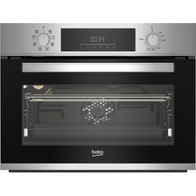 HORNO COMPACTO BEKO BBCM12300X MULTIF.8 3D GUIA TELESC. HIDROLISIS INOX