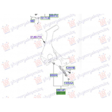 SOPORTE LATERAL DE PLASTICO PARA PARACHOQUE TRASERO (O)