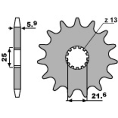 PBR Steel Standard Front Sprocket 565 - 520 565.18.18NC