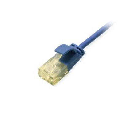 LATIGUILLO U/UTP CATEGORIA 6A SLIM LIMBRE HALOGENOS LSOH 3M COLOR AZUL EQUIP 626306