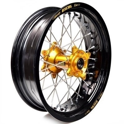 Rueda completa Haan Wheels aro negro 17-5,50 buje oro 1 46110/3/2 1 46110/3/2