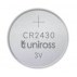 Pila Litio Cr2430 Uniross 3Vdc 250Mah (Blister 5 Unidades)