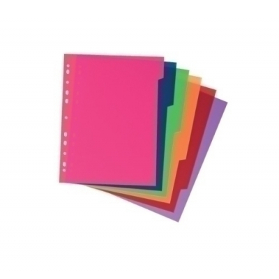 SEPARADORES CARCHIVO PP XXL Fº 6 ps. - Pack de 10 unidades