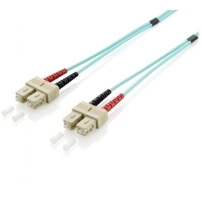 CABLE FIBRA OPTICA OM3 DUPLEX LIBRE HALOGENOS SC/SC 50/125u 10M
