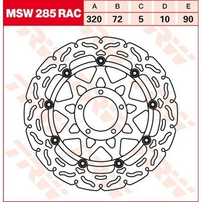 Discos de freno RAC TRW MSW285RAC