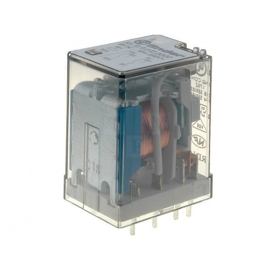 RELE FINDER 230Vac 2Ctos conmutados 10A/250Vac 55128230.0000