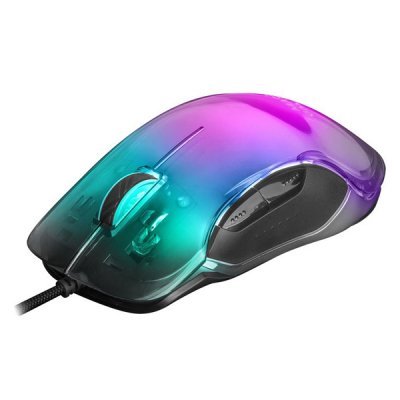Ratón Gaming Mars Gaming MMGLOW/ Hasta 12800DPI/ Negro