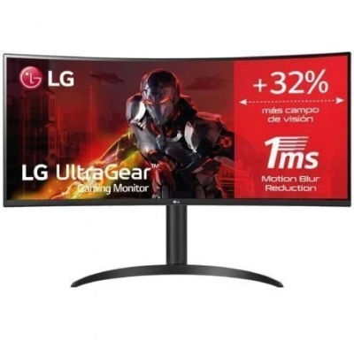 Monitor Gaming Ultrapanorámico Curvo LG UltraGear 34WP65CP-B 34/ WQHD/ 1ms/ 160Hz/ VA/ Multimedia/ Negro