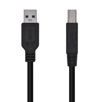 Aisens - Cable Usb 3.0 Impresora Tipo A/M-B/M, Negro, 3.0M