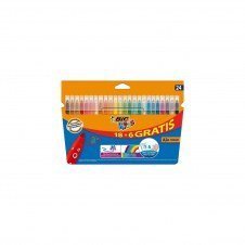 BIC KID COULEUR ROTULADORES CAJA 24u BASE AGUA TINTA ULTRALAVABLE PUNTA 2.8MM 841800