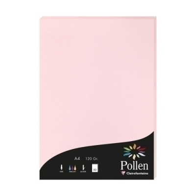PAPEL CLAIREFONTAINE POLLEN A4 50h ROSA