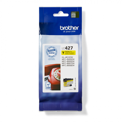 Brother Tinte LC-427Y Gelb bis zu 1.500 Seiten nach ISO/IEC 24711