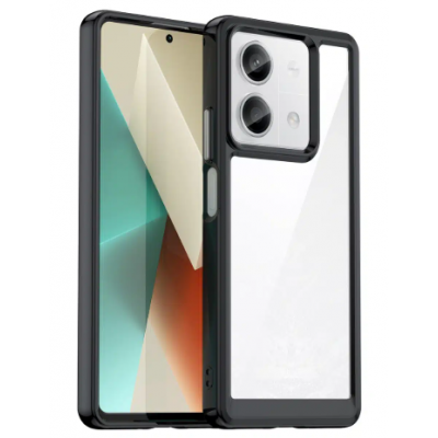 OUTER SPACE CASE WITH GEL FRAME - XIAOMI REDMI NOTE 13 PRO - BLACK