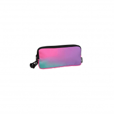 Milan Sunset Estuche Portatodo 3 Compartimentos - Tejido Resistente a las Roturas y Rasgaduras - Medidas 22x11x6.5cm - Color Rosa