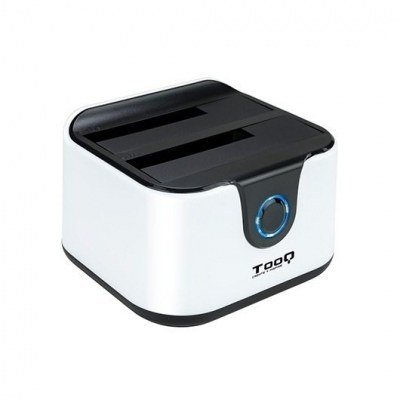 Docking station tooq hd 2.5 - 3.5pulgadas sata a usb 3.0 doble bahia - usb 2.0 host - 4200rpm - 7200rpm