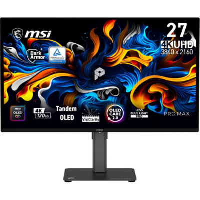 Monitor gaming msi pro max 271upx12g 26.5 pulgadas 4k uhd 120hz
