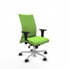 Piqueras y Crespo Albacete confidente sincro bali pistacho brazos 1D base aluminio ruedas 65 mm nailon