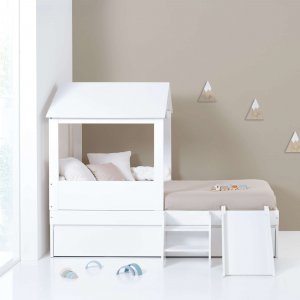 Cama compacta 90x190 cm con casita y cajones · Bianca Quattro QT665C-M1100