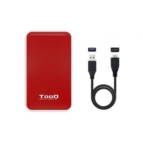 Caja Externa para Disco Duro de 2.5 TooQ TQE-2528R/ USB 3.1/ Sin tornillos