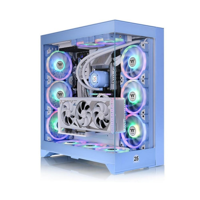 Caja ordenador gaming thermaltake cte e660 mx atx cristal templado azul