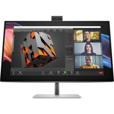 Monitor Profesional HP Pro serie 7 27/ 4K/ Webcam/ Multimedia/ Regulable en Altura/ Plata