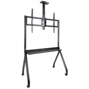 Carro TV con ruedas TooQ FS20208M-B iSTAR, 55-100 pulgadas, hasta 120 kg, VESA hasta 900 x 600 mm, altura ajustable, negro