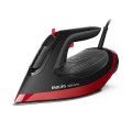 Plancha de vapor Philips DST6130/40, 2800W, golpe vapor 220 gr/min, vapor continuo 50 gr/min, negro y rojo