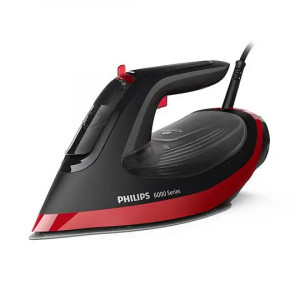 Plancha de vapor Philips DST6130/40, 2800W, golpe vapor 220 gr/min, vapor continuo 50 gr/min, negro y rojo