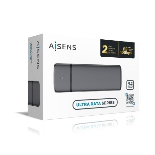 AISENS Caja Externa M.2 (NGFF) ASM2-002G SATA/NVME a USB3.1/USB3.2 GEN2, Gris