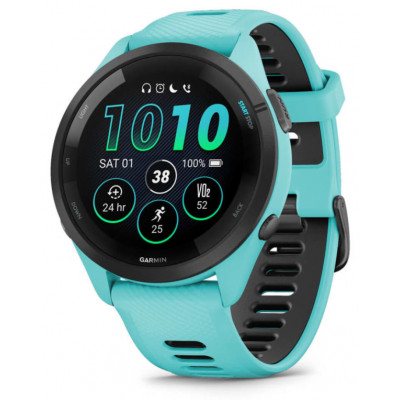 SMARTWATCH GARMIN FORERUNNER 265 TURQUESA NEGRO GPS