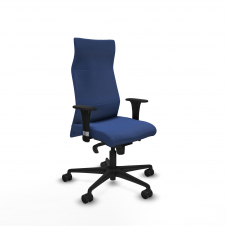 Piqueras y Crespo Albacete direcci?n sincro bali azul marino brazos 1D cromados base nailon ruedas 65 nailon