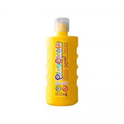 BOTE ERG. TEMPERA LIQ. PLAYCOLOR 1000ML AMARILLO