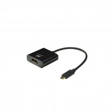 Ewent EW9825 adaptador de cable de v?deo 0,15 m USB Tipo C DisplayPort Negro
