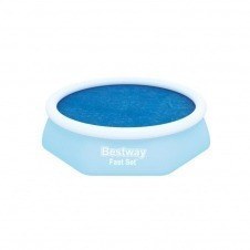 Bestway 58060 - cobertor solar azul para piscinas de 8' x 26pulgadas - 2.44m x 66 cm