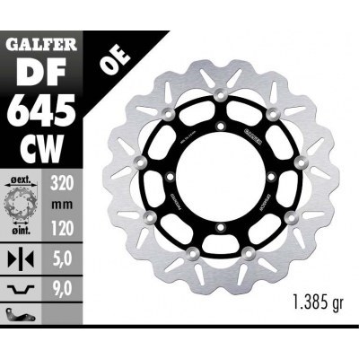 Disco de freno Wave® GALFER DF645CW