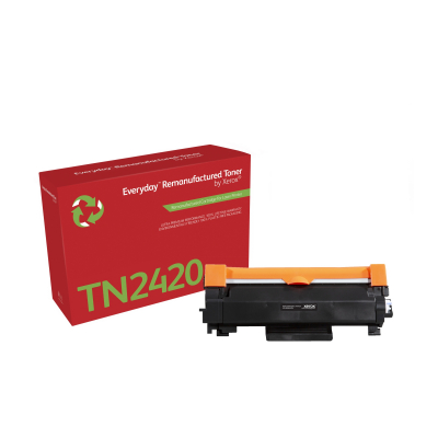 Remanufacturado Everyday Tóner Everyday? Mono remanufacturado de Xerox es compatible con Brother TN2420, High capacity