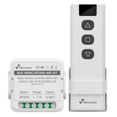 Controlador WiFi Persianas NIVIAN MINICURTAIN