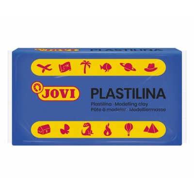 Jovi Caja de 30 Pastillas de Plastilina 50gr - Pasta Vegetal - No Endurece - sin Gluten - Inocua - Facil de Moldear - Ideal para Volumen y Moldes - Color Azul