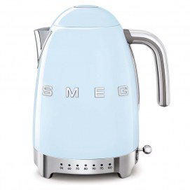 Hervidor Smeg KLF04PBEU, 1.7 litros, 2400W, azul pastel