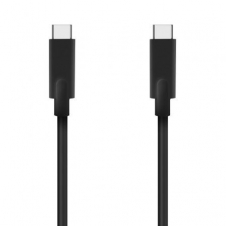 Cable USB 3.2 Tipo-C Aisens A107-0707 5GBPS 3A 60W/ USB Tipo-C Macho - USB Tipo-C Macho/ Hasta 60W/ 625Mbps/ 5m/ Negro