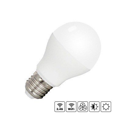 Bombilla LED E27 6W RGB+CCT RF 2,4Ghz