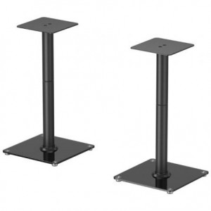 Pareja de soportes de suelo para altavoces Aisens SPK10U-431, hasta 25 kg, altura 610 mm, negro