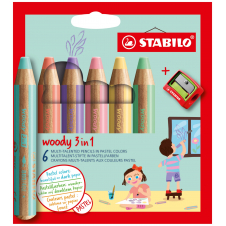 STABILO woody 3 in 1 Colores surtidos 6 pieza(s)