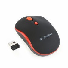 Gembird WIRELESS OPTICAL MOUSE MUSW-4B-03-R 1600DP - Maus ratón Ambidextro RF inalámbrico Í?ptico 1600 DPI