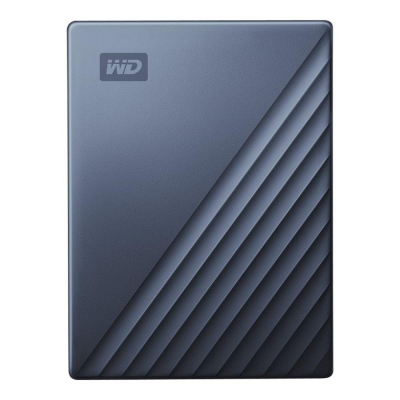 Disco duro externo hdd wd western digital 5tb my passport ultra usb tipo c azul