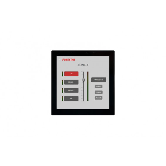 Pantalla táctil 4'' Android para ejecutar la App de interfaz de usuario de las matrices serie NMX. Fonestar MINITAB-4