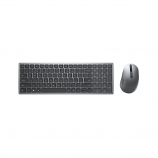 DELL KM7120W teclado Ratón incluido RF Wireless + Bluetooth QWERTY Internacional de EE.UU. Gris, Titanio