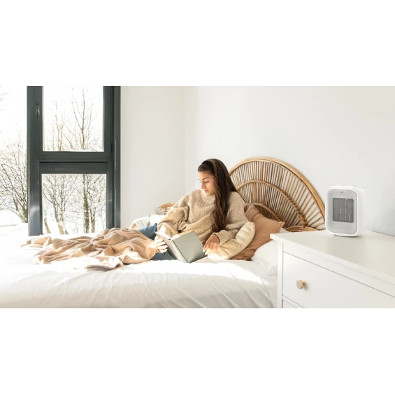 Calefactor cerámico de sobremesa Cecotec ReadyWarm 1500 Max Ceramic White, 1.500 W, blanco - imagen 2