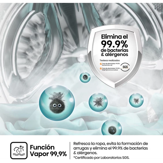 Lavadora Hisense WF1Q8041BT, 8 kg, 1400 rpm, clase A-20%, gris - imagen 8