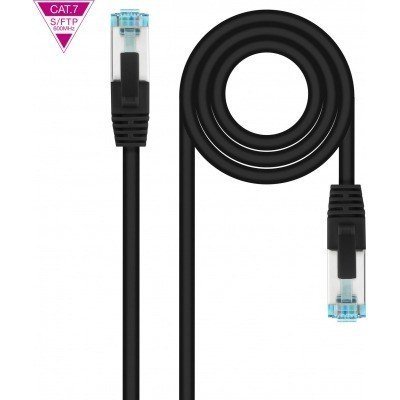 CABLE RED CAT.7 LSZH SFTP PIMF AWG26 NEGRO 2 M